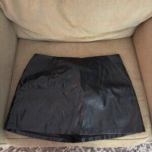 Abercrombie and Fitch Vegan Leather Skorts, XL